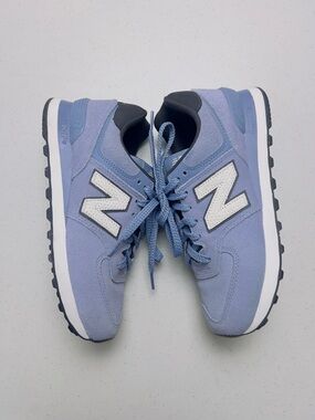 New Balance 574 WL574TPN Sneaker Women's US 8 Purple Lifestyle Shots